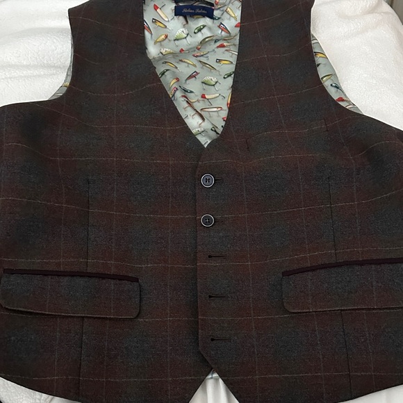 Ted Baker London Brown Checkered Vest - Picture 4 of 10
